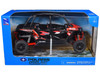 Polaris RZR XP 4 Turbo EPS Sport UTV Spectra Orange with Graphics and Black Top 1/18 Diecast Model New Ray 57843A