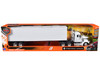 International LoneStar Truck with Dry Goods Trailer White Long Haul Truckers Series 1/43 Diecast Model New Ray SS-16663