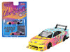 Nissan LB Super Silhouette S15 SILVIA RHD Right Hand Drive Yellow and Blue with Pink Graphics LBWK KUMA Limited Edition 1/64 Diecast Model Car Mini GT MGT00743