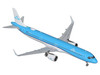 Airbus A321neo Commercial Aircraft KLM Royal Dutch Airlines PH AXA Blue and White Gemini 200 Series 1/200 Diecast Model Airplane GeminiJets G2KLM1348
