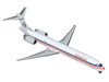McDonnell Douglas MD 90 Commercial Aircraft American Airlines N904RA White with Blue and Red Stripes 1/400 Diecast Model Airplane GeminiJets GJ1566