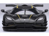 Koenigsegg One 1 Carbon Fiber with Gold Stripes 1/64 Diecast Model Car Autoart 20043