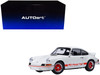 Porsche 911 Carrera 2 7 RS Grand Prix White with Red Stripes and Wheels 1/18 Model Car Autoart 78030