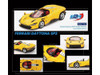 Ferrari Daytona SP3 Giallo Modena Yellow with Red Interior 1/64 Diecast Model Car BBR BBRFER64018
