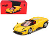 Ferrari Daytona SP3 Giallo Modena Yellow with Red Interior 1/64 Diecast Model Car BBR BBRFER64018