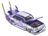 Skyline C210 Kaido Racer Bosozoku Style RHD Right Hand Drive #210 Purple and Silver 1/64 Diecast Model Car Pop Race PR640107