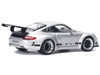 RWB 997 Silver Metallic with Black Stripes and Hood 1/64 Diecast Model Car Pop Race PR640130