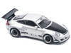 RWB 997 Silver Metallic with Black Stripes and Hood 1/64 Diecast Model Car Pop Race PR640130
