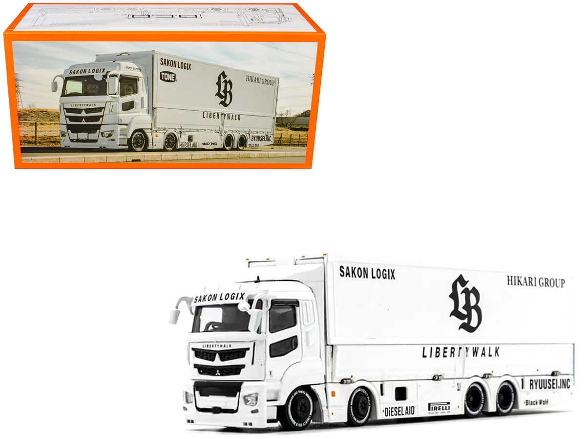 Preventa GCD 1:64 LBWK LB-TRUCKS Mitsubishi Fuso Super Great Alloy Model  Car - AliExpress