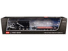 Western Star 49X Truck with Ox Bodies Dump & Beaver Tail Trailer Black with White Graphics 1/64 Diecast Model DCP/First Gear 60-1885