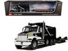 Western Star 49X Truck with Ox Bodies Dump & Beaver Tail Trailer Black with White Graphics 1/64 Diecast Model DCP/First Gear 60-1885