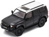 Toyota Land Cruiser Prado 250 Black with White Top 1/64 Diecast Model Car GCD KS-075-420