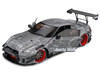 2020 Nissan GT R R35 RHD Right Hand Drive with Liberty Walk 2 0 Body Kit Dark Silver Catalogue Design 1/18 Diecast Model Car Solido S1805810