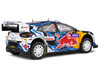 Ford Puma Rally1 Hybrid #16 Adrien Fourmaux Alexandre Coria 3rd Place Rally Sweden 2024 Competition Series 1/18 Diecast Model Car Solido S1809504