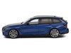 2023 BMW M3 Touring G81 Competition San Marino Blue Metallic with Black Top 1/43 Diecast Model Car Solido S4315402