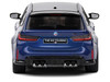 2023 BMW M3 Touring G81 Competition San Marino Blue Metallic with Black Top 1/43 Diecast Model Car Solido S4315402