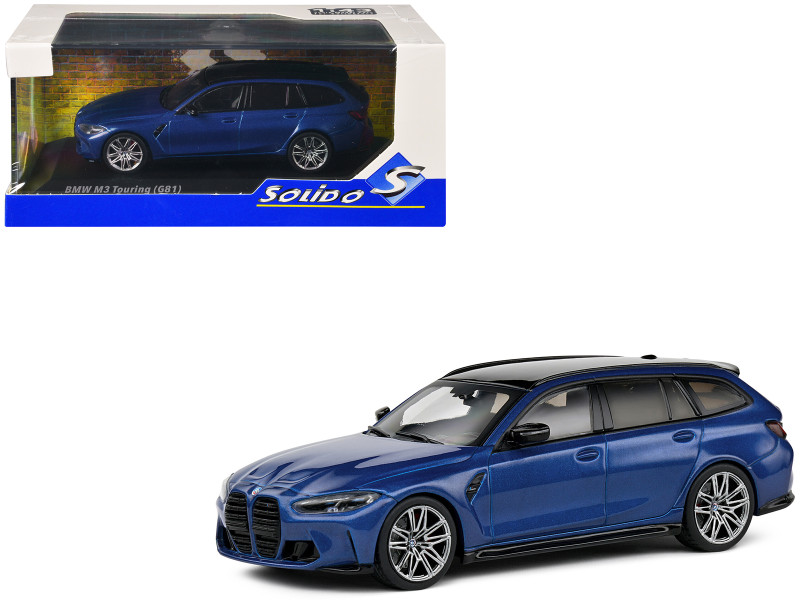 SOLIDO 1/43 BMW M3 Touring G81 Competition San Marino Blue Diecast