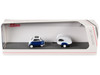 BMW Isetta Blue and White with Home Trailer 1/87 (HO) Diecast Model Car Schuco 452681300