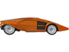 Lancia Stratos Zero Concept Car Orange Metallic Hammer Drop Series Diecast Model Car Hot Wheels HRV77