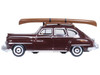 1946 DeSoto Suburban with Roof Rack and Canoe Royal Maroon 1/87 (HO) Scale Diecast Model Car Oxford Diecast 87DS46007