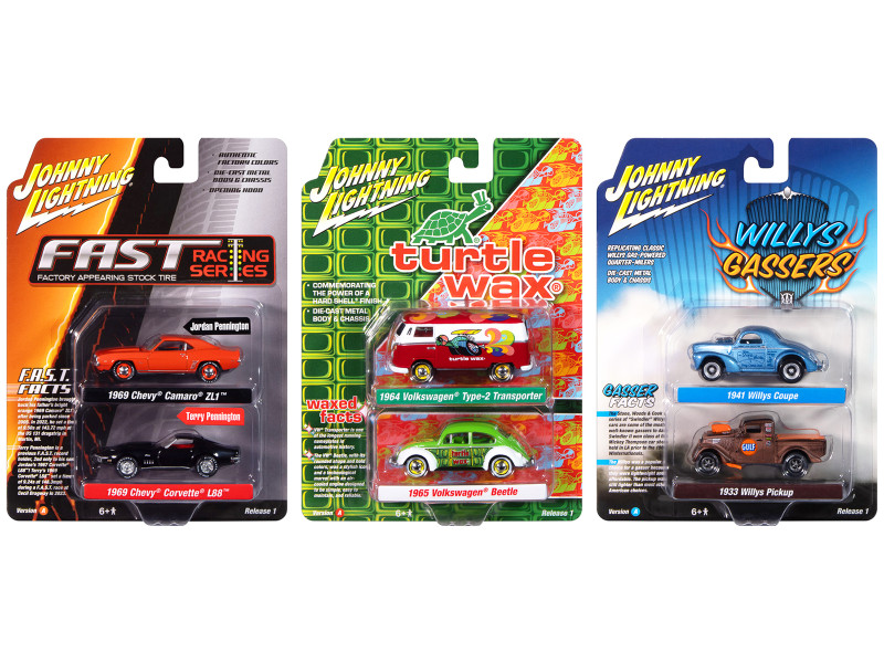 Johnny Lightning Collector s Tin 2025 Set of 6 Cars Release 2