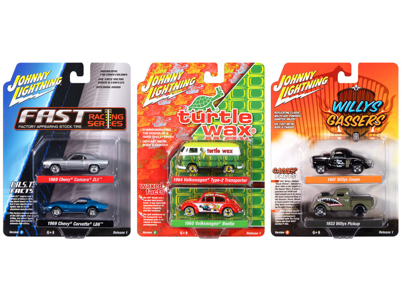 Johnny Lightning Collector's Tin 2026 Set of 6 Cars Release 1