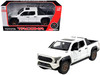 2024 Toyota Tacoma Trailhunter Edition Pickup Truck White Metallic 1/24 Diecast Model Car H08777-WH