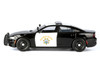 2023 Dodge Charger Pursuit Police Car California Highway Patrol Black White Law Enforcement and Public Service Series 1/24 Diecast Model Car Motormax 76807