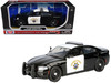 2023 Dodge Charger Pursuit Police Car California Highway Patrol Black White Law Enforcement and Public Service Series 1/24 Diecast Model Car Motormax 76807