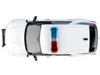 2022 Ford Police Interceptor Utility Plain White Builder s Kit with Flashing Light Bar and Front and Rear Lights and Sounds 1/24 Diecast Model Car Motormax 79541W