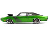 1970 Dodge Charger R T Dark Gray Metallic and Green Metallic with Dark Gray Stripes Bigtime Muscle Series 1/24 Diecast Model Car Jada 36298