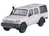 2012 Toyota Land Cruiser LC 79 French Vanilla White with Canopy 1/64 Diecast Model Car Paragon Models PA-55684