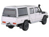 2012 Toyota Land Cruiser LC 79 French Vanilla White with Canopy 1/64 Diecast Model Car Paragon Models PA-55684