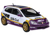 2001 Honda Civic Type R EP3 Silk Cut White and Purple with Graphics 1/64 Diecast Model Car Paragon Models PA-66351