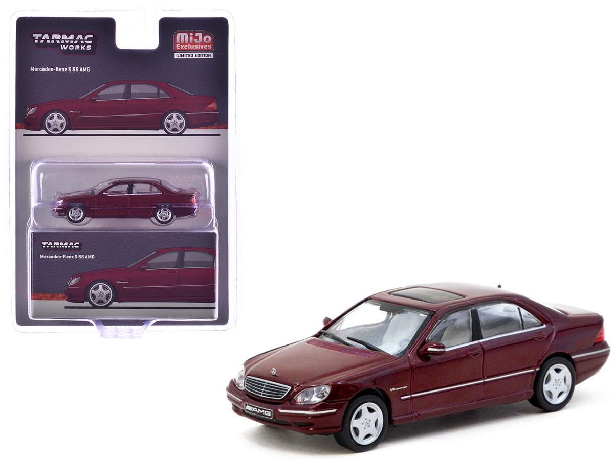 Mercedes Benz S 55 AMG Bordeaux Red Metallic Global64 Series 1/64