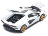 Lamborghini Countach LPI 800 4 White with Carbon Accents 1/64 Diecast Model Car Pop Race PR640117