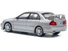 Mitsubishi Lancer Evolution IV RHD Right Hand Drive Steel Silver Metallic 1/64 Diecast Model Car Pop Race PR640140