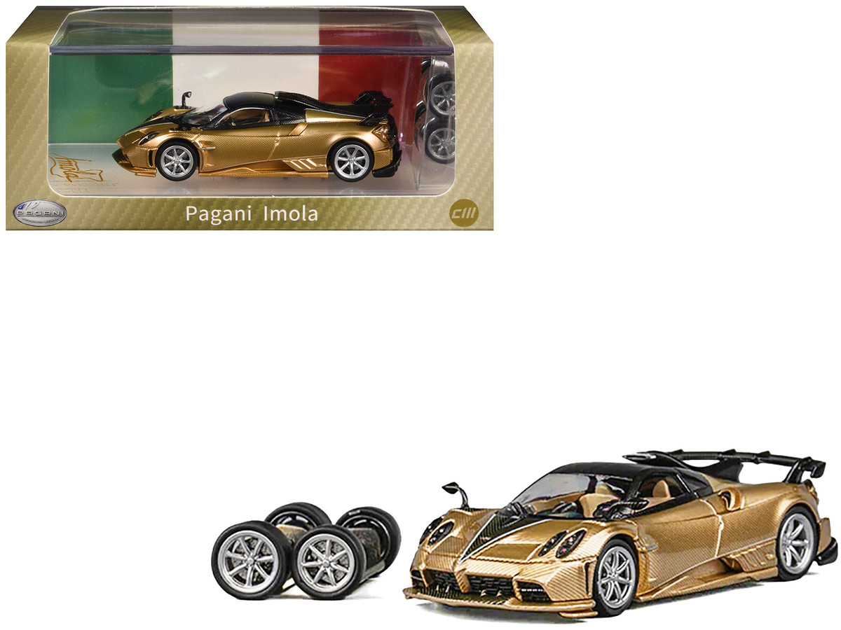 Pagani Imola Gold Carbon Metallic with Black Carbon Top with Extra