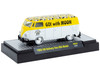 1960 Volkswagen Delivery Van USA Model MoonEyes White and Yellow with Top Graphics and White Interior Limited Edition to 5236 pieces Worldwide 1/64 Diecast Model Car M2 Machines 31500-HS54