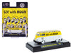 1960 Volkswagen Delivery Van USA Model MoonEyes White and Yellow with Top Graphics and White Interior Limited Edition to 5236 pieces Worldwide 1/64 Diecast Model Car M2 Machines 31500-HS54