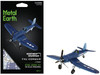 Model Kit Vought F4U Corsair Fighter Aircraft World War II United States Navy Challenging Difficulty Steel Model by Metal Earth ME1030
