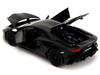 Shaw s Lamborghini Aventador Matt Black Furious 7 2015 Movie Fast & Furious Series 1/24 Diecast Model Car Jada 36152