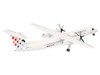 Bombardier Q400 Commercial Aircraft Croatia Airlines 9A CQE White with Tail Graphics 1/200 Diecast Model Airplane Herpa HE573108