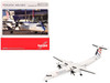 Bombardier Q400 Commercial Aircraft Croatia Airlines 9A CQE White with Tail Graphics 1/200 Diecast Model Airplane Herpa HE573108