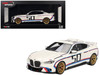 BMW M4 3 0 CSL #50 White with Blue and Red Stripes 1/18 Model Car Top Speed TS0495