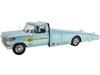 1970 Ford F 350 Ramp Truck Light Blue Metallic Malco Gasser Limited Edition to 240 pieces Worldwide 1/18 Diecast Model Car ACME A1801421