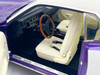 1971 Plymouth Barracuda Violet Metallic and White with White Vinyl Top Limited Edition to 300 pieces Worldwide 1/18 Diecast Model Car ACME A1806135VT