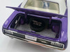 1971 Plymouth Barracuda Violet Metallic and White with White Vinyl Top Limited Edition to 300 pieces Worldwide 1/18 Diecast Model Car ACME A1806135VT
