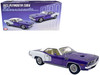 1971 Plymouth Barracuda Violet Metallic and White with White Vinyl Top Limited Edition to 300 pieces Worldwide 1/18 Diecast Model Car ACME A1806135VT
