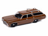 1970 Chevrolet Kingswood Estate Wagon Classic Copper Metallic with Roof Rack Muscle Wagons Series 1/64 Diecast Model Car Auto World 64452-AWSP177A
